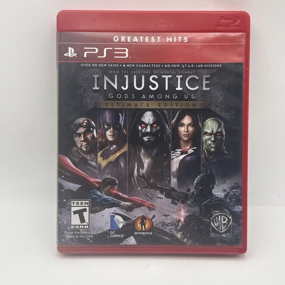 Playstation 3 PS3 Game Injustice Gods Among Us Ultimate Greatest Hits Complete